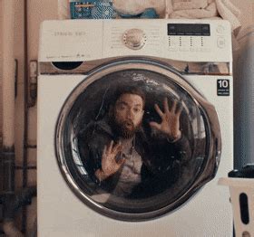 rocketman in washing machine.